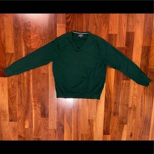 Lands’ End Supima Cotton V-Neck Sweater